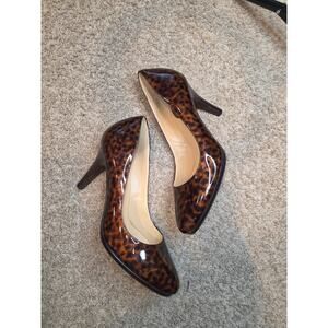 Cole Haan NikeAir Women's Size 10.5 Leopard Print Patent Leather pumps